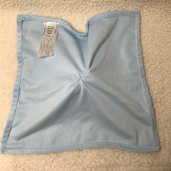 George Light Blue Plush Lion Lovey 12 inches Security Blanket Stuffed Animal Toy - Picture 5 of 5